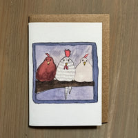 Rooster and The Ladies Enclosure Card