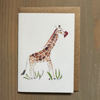 Giraffe Love Enclosure Card