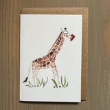 Giraffe Love Enclosure Card