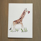 Giraffe Love Enclosure Card