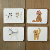 Christmas Dogs Tiny Flat Notes