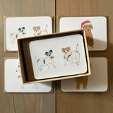 Christmas Dogs Tiny Flat Notes