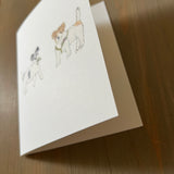 Annie & Henry Holly - Jack Russell Terrier Blank Card