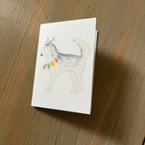 Sonoma & Christmas Lights - Husky Enclosure Card