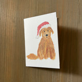 Santa Pepper - Golden Doodle Enclosure Card