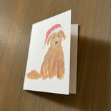 Santa Pepper - Golden Doodle Enclosure Card