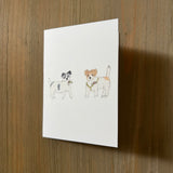 Annie & Henry Holly - Jack Russell Terrier Enclosure Card