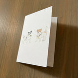 Annie & Henry Holly - Jack Russell Terrier Enclosure Card