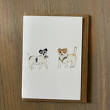 Annie & Henry Holly - Jack Russell Terrier Enclosure Card