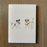Annie & Henry Holly - Jack Russell Terrier Enclosure Card