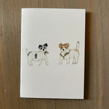 Annie & Henry Holly - Jack Russell Terrier Enclosure Card