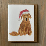 Santa Pepper - Golden Doodle Enclosure Card