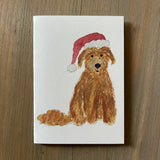Santa Pepper - Golden Doodle Enclosure Card