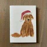 Santa Pepper - Golden Doodle Enclosure Card