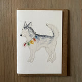 Sonoma & Christmas Lights - Husky Enclosure Card