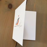 Red-Breasted Nuthatch Love - Blank Card