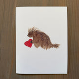 Porcupine Love - Blank Card