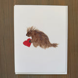 Porcupine Love - Blank Card