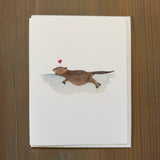 Muskrat Love - Blank Card