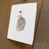 Charlie Boggs Kitty - Blank Card
