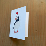 Puffin Love - Enclosure Card