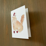 Katniss Santa Kitty - Orange Cat Enclosure Card