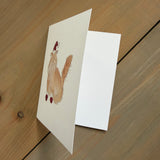 879 Katniss Santa Kitty - Orange Cat Blank Card