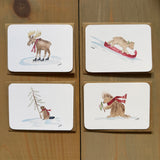 Maine Woodland Christmas Tiny Flat Notes