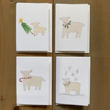 Christmas Lambs Notecard Set