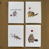 Woodland Creatures Little Notecard Set