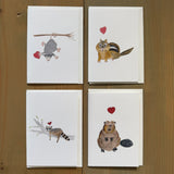 Woodland Creatures Little Notecard Set