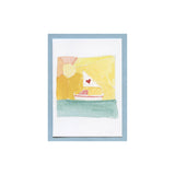 Sunny Sea Sail Boat- Enclosure Card