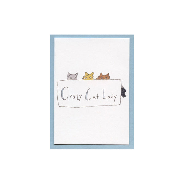 Crazy Cat Lady Enclosure Card