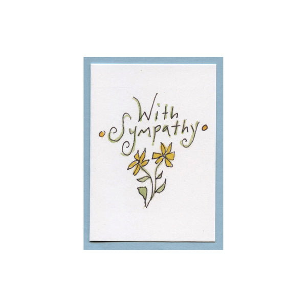 With Sympathy Enclosure Card