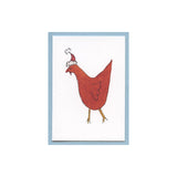 Santa Chicken Enclosure Card