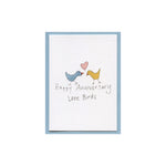 Happy Anniversary Love Birds Enclosure Card