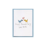Happy Anniversary Love Birds Enclosure Card