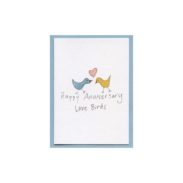 Happy Anniversary Love Birds Enclosure Card