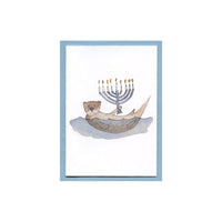 Moose Hanukkah Enclosure Card
