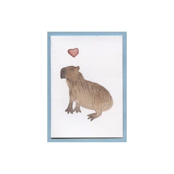 Capybara Love Enclosure Card