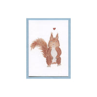 Red Squirrel Love Enclosure Card