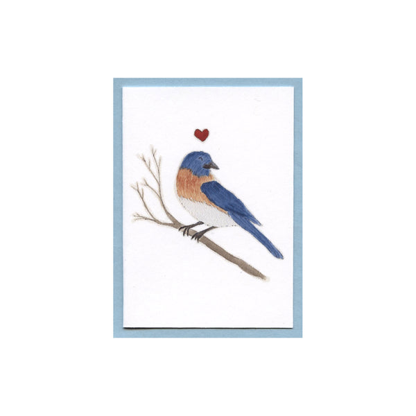 Blue Bird Love Enclosure Card