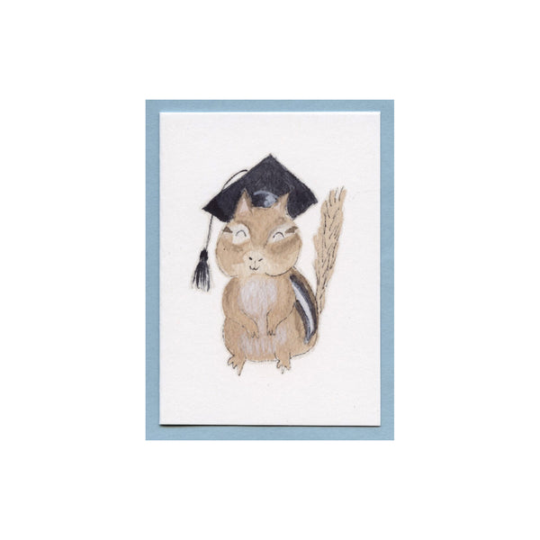 Chipmunk Graduation Enclosure Card