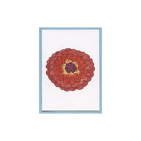 Spicy Orange Zinnia Enclosure Card