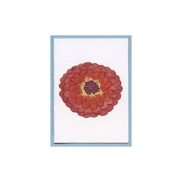 Spicy Orange Zinnia Enclosure Card