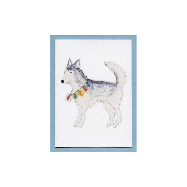 Sonoma & Christmas Lights - Husky Enclosure Card
