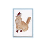 Katniss Santa Kitty - Orange Cat Enclosure Card