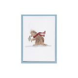 Porcupine and Holly Sprig - Enclosure Card