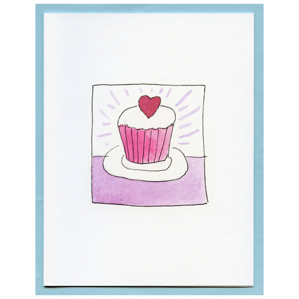 For the Love of Cupcakes Blank Card