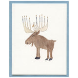 Moose Hanukkah Blank Card